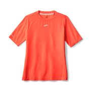 Brooks High Point Short Sleeve W – Tricou de alergare trail, lână merinos - Roșu