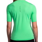 Brooks High Point Short Sleeve W – Tricou de alergare trail, lână merinos - Verde