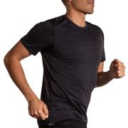 Brooks Luxe Short Sleeve – Tricou de alergare foarte moale - Negru