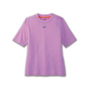 Brooks High Point Short Sleeve W – Tricou de alergare trail, lână merinos - Mov