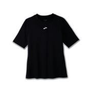 Brooks High Point Short Sleeve W – Tricou de alergare trail, lână merinos - Negru