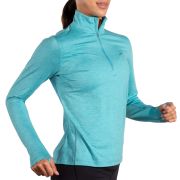 Brooks Dash 1/2 Zip 2.0 W – Bluză de alergare cu fermoar scurt - Albastru (427)