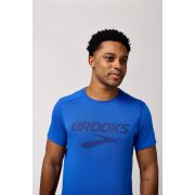 Brooks Distance Short Sleeve 3.0 – Tricou de alergare pentru zi de zi - Albastru