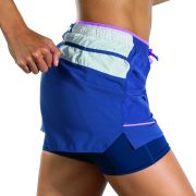 Brooks High Point 3" Short W – Pantaloni scurți de alergare trail 3" - Albastru
