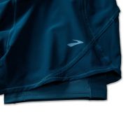 Brooks Chaser 5" 2-in-1 Short W – Pantaloni scurți de alergare 2 în 1, 5" - Albastru