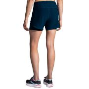 Brooks Chaser 5" 2-in-1 Short W – Pantaloni scurți de alergare 2 în 1, 5" - Albastru