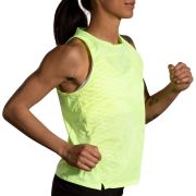 Brooks Sprint Free Tank 2.0 W – Maiou de alergare ultraușor - Galben