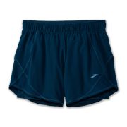 Brooks Chaser 5" 2-in-1 Short W – Pantaloni scurți de alergare 2 în 1, 5" - Albastru
