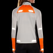 Brooks Run Visible 1/2 Zip 2.0 W – Bluză de alergare reflectorizantă cu fermoar - Portocaliu