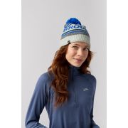 Brooks Heritage Pom Beanie – Căciulă de alergare cu ciucure - Albastru