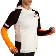 Brooks Run Visible Thermal Hoodie 2.0 W – Hanorac termic de alergare reflectorizant - Portocaliu
