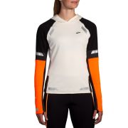 Brooks Run Visible Thermal Hoodie 2.0 W – Hanorac termic de alergare reflectorizant - Portocaliu