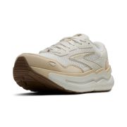 Brooks Ghost Max SE W – Pantofi alergare cu amortizare înaltă, piele întoarsă - Alb
