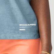 Brooks Graphic Short Sleeve W – Tricou sport cu imprimeu - Albastru