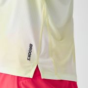 Brooks Dash Singlet Printed – Maiou de alergare cu imprimeu - Galben