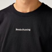 Brooks Movement Heavyweight Tee – Tricou din bumbac gros - Negru
