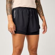 Brooks Cascadia Short 2in1 W – Pantaloni scurți de alergare trail 2 în 1 - Negru