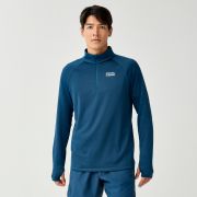 Brooks Thermal Reflective 1/2 Zip – Bluză termică reflectorizantă cu fermoar - Albastru