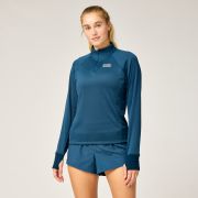 Brooks Thermal Reflective 1/4 Zip W – Bluză termică reflectorizantă cu fermoar - Albastru