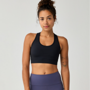 Brooks Dash Padded Bra W – Bustieră sport cu susținere medie, cu cupe - Negru