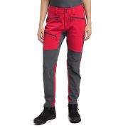 Haglöfs Rugged Flex Pant W – Pantaloni softshell outdoor - Roșu/gri