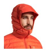 Haglöfs Micro Nordic Down Hood – Geacă din puf cu glugă - Roșu Habanero