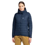 Haglöfs Spire Mimic Hood W – Geacă izolată Mimic cu glugă - Albastru închis Tarn Blue Solid
