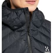 Haglöfs Särna Mimic Hood W – Geacă izolată Mimic cu glugă - Negru True Black