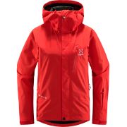 Haglöfs Astral GTX Jacket W – Geacă impermeabilă GORE-TEX pentru schi și munte - Roșu Poppy Red