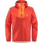 Haglöfs L.I.M Proof Jacket – Geacă impermeabilă ultraușoară - Roșu