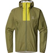 Haglöfs L.I.M Proof Jacket – Geacă impermeabilă ultraușoară - Verde Olive green/Aurora