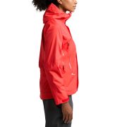 Haglöfs Astral GTX Jacket W – Geacă impermeabilă GORE-TEX pentru schi și munte - Roșu Poppy Red