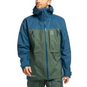 Haglöfs Vassi Touring GTX Jacket – Geacă GORE-TEX 3 straturi pentru tură de schi - Verde/albastru