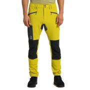 Haglöfs Rugged Slim Pant – Pantaloni softshell outdoor - Verde deschis/negru