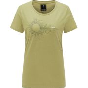 Haglöfs Träd Tee Print W – Tricou din bumbac organic cu imprimeu - Verde deschis