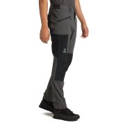 Haglöfs Rugged Slim Pant – Pantaloni softshell outdoor - Gri/negru Magnetite/True Black