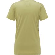 Haglöfs Träd Tee Print W – Tricou din bumbac organic cu imprimeu - Verde deschis
