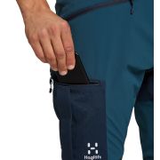 Haglöfs Rugged Slim Pant – Pantaloni softshell outdoor - Albastru/negru