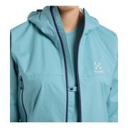 Haglöfs L.I.M Proof Jacket W – Geacă impermeabilă ultraușoară - Albastru deschis Frost Blue