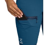 Haglöfs Mid Slim Pant W – Pantaloni softshell outdoor - Albastru/albastru închis Dark Ocean/Tarn Blue