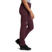 Haglöfs Lite Standard Pant W – Pantaloni outdoor ușori de vară - Roșu închis