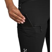 Haglöfs Mid Standard Pant W – Pantaloni softshell outdoor - Negru True Black