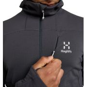 Haglöfs L.I.M Mid Comp Hood – Hanorac tehnic - Gri închis Magnetite