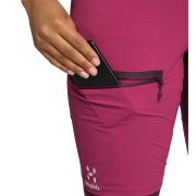 Haglöfs Mid Slim Pant W – Pantaloni softshell outdoor - Roz/roșu închis