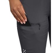 Haglöfs Lite Standard Pant W – Pantaloni outdoor ușori de vară - Gri Magnetite