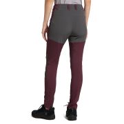 Haglöfs Lite Slim Pant W – Pantaloni outdoor ușori de vară - Roșu închis/gri