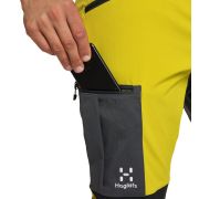 Haglöfs Rugged Slim Pant – Pantaloni softshell outdoor - Verde deschis/negru