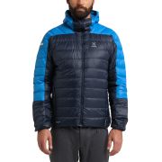 Haglöfs L.I.M Down Hood – Geacă din puf ultraușoară cu glugă - Albastru Tarn Blue/Nordic Blue