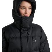 Haglöfs Long Down Parka W – Parka lungă din puf - Negru True Black