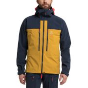 Haglöfs Roc Sight Softshell Jacket – Geacă softshell tehnică - Galben/albastru